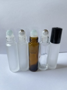 Bulk Custom <b>Roll</b> <b>On</b> Bottles 5ml/10ml/15ml - Brown/Clear Matte Glass - <b>Perfume</b>/Aromatherapy Use - Product Image 5