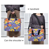 Portable Polyester Book Sleeve Conception Personnalisée Fleur Filles Étanche Mince Laptop Sleeve Bag 16 pouces Ordinateur Portables Sac