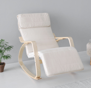 <span class=keywords><strong>Sillón</strong></span> Mecedora Nórdico Moderno con Reposapiés, Altura Ajustable, <span class=keywords><strong>Sillón</strong></span> con Brazos - Product Image 2