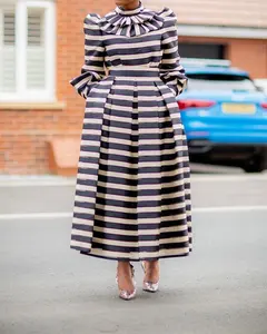 מקרית שמלות alibaba באינטרנט קניות בתוספת גודל פסים שמלות ארוך שרוול מקרית פסים שמלות