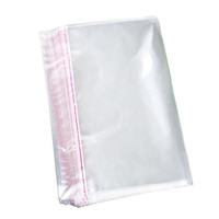 Emballage personnalisé en polybag transparent, sacs en plastique transparents autocollants pour vêtements
