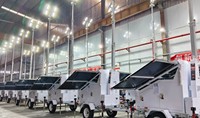 Tour d'éclairage mobile solaire LED sur remorque BIGLUX avec lampes LED 400W 600W pour la location, les chantiers de construction et les parkings