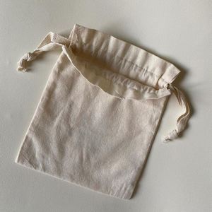 OEM Custom Your Own Dust Proof <b>Pouch</b> Cotton <b>Drawstring</b> Bag <b>Pouch</b> with Double Strings - Product Image 6