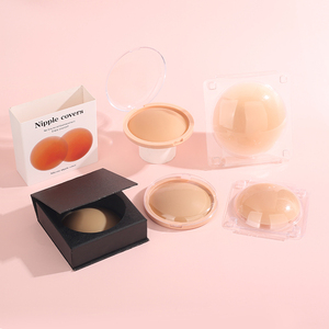 All'ingrosso 100% riutilizzabili in Silicone rotondo opaca sottile <span class=keywords><strong>Push</strong></span>-<span class=keywords><strong>Up</strong></span> copricapezzolo 7 colori adesivi accessori per biancheria intima - Product Image 3