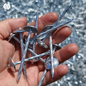 Clous de toiture en spirale en fer galvanisé lisse de qualité industrielle 10mm-20mm pour la <span class=keywords><strong>fixation</strong></span> de tôles ondulées et la construction de logements ruraux - Product Image 3