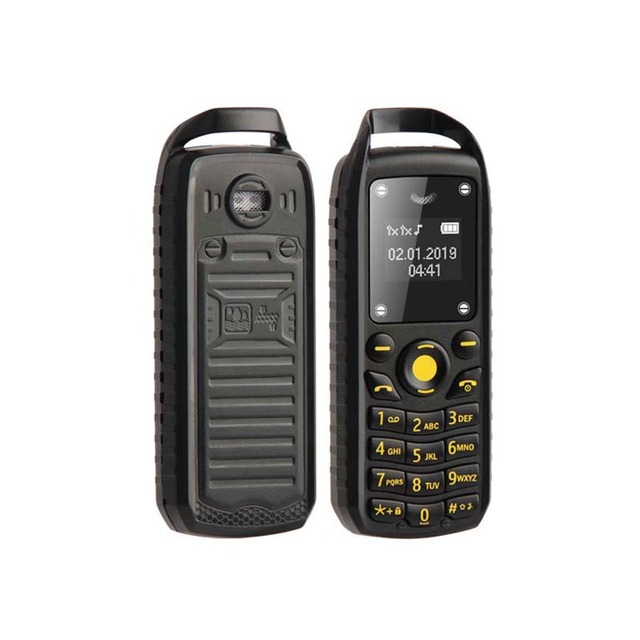 B25 Mini Portable Pocket Mobile Phone 2G GSM 2 SIM Standby  Dial Blacklist Alarm Button Feature Phone Travel Backup Use