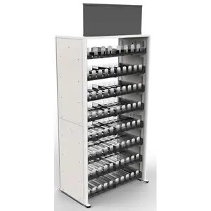 Large Capacity Metal Cosmetic Display Shelves Rack For Nail Polish Lipstick Mini Bottle Organizer