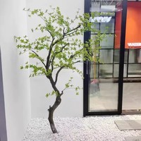 Maison et club utilisant un faux bois naturel réaliste pieds verts arbre artificiel pour la décoration paysagère
