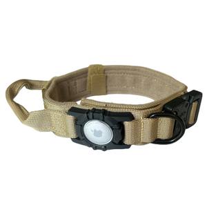 Collier tactique pour chien en métal robuste de haute qualité avec support GPS, nylon solide haute visibilité, 3 couleurs, toutes saisons - Product Image 1