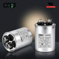 Condensateur de démarrage moteur CRD CBB65 15UF 440VAC en film polypropylène métallisé pour compresseur de climatiseur HVAC et moteur AC, conforme RoHS