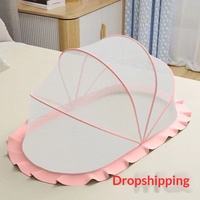 Moustiquaire pliable pour bébé avec pare-soleil, sans fond, sans installation, yourte portable pour enfants, appareils de soins pour bébés transfrontaliers