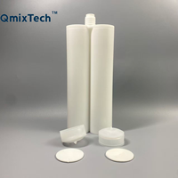 PP PBT AC System 600ml 1:1 Époxy Double Composant 2k Seringue AB Cartouche De Colle Double Partie Jetable Vide Cartouche Adhésive