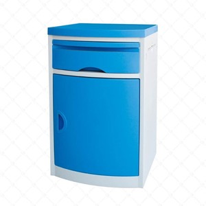Mesa auxiliar médica ABS azul cielo con cajón para uso hospitalario, fácil de limpiar - Product Image 5