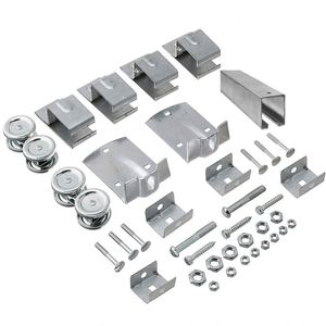 Rodillos de rueda de suspensión de puerta corredera negra Lisa RHETECH para riel de puerta de Granero resistente - Product Image 5