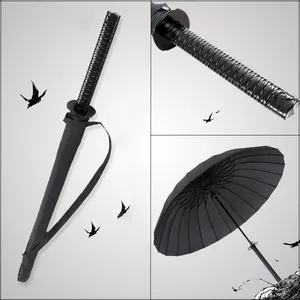 DD922 Promotion 8k/16k/24k Japanese Samurai Sword Long Handle Umbrella