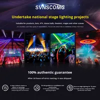 Lumière de scène à tête mobile rotative colorée à 8 faisceaux 8/10 yeux, éclairage de scène, indice de protection IP65, barre d'ambiance, classe ignifuge