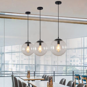 Lustre suspendu à boules de verre Minimalist Creative Kitchen Restaurant glass Pendant Light - Product Image 2
