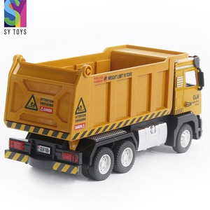 SY TOYS Modèle de véhicule de construction en métal moulé sous pression, camion benne, modèle en plastique à l'échelle 1:40 pour garçons et filles de 5 à 14 ans - Product Image 3