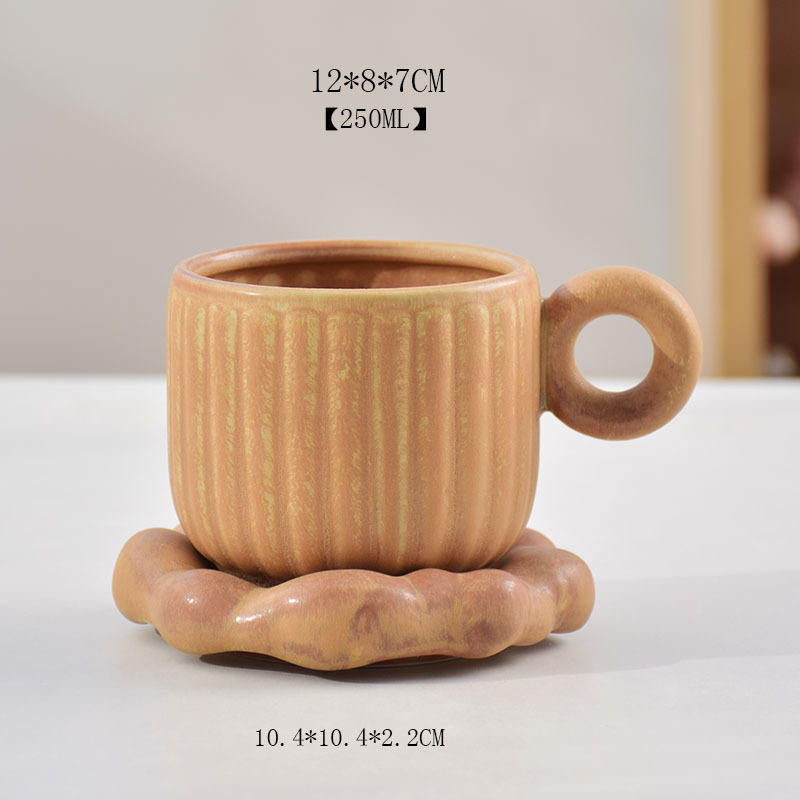 [Tasse de modèle vertical + plateau de nuage] four orange