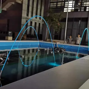 Fabricante bien hecho ajustable recto Laminar chorro de agua piscina Fuente Música baile fuente de flujo de agua