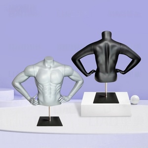 <span class=keywords><strong>Maniquí</strong></span> de Fibra de Vidrio para Ropa Interior, Talla Grande, Deportivo, sin Cabeza, para Exhibición de Prendas de Hombre y <span class=keywords><strong>Mujer</strong></span>, Color Negro - Product Image 1