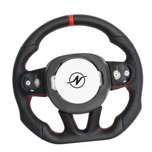 USA Warehouse Volant en cuir pour <span class=keywords><strong>Dodge</strong></span> Charger <span class=keywords><strong>Challenger</strong></span> Durango Grand Cherokee/Sxt/Gt/<span class=keywords><strong>Rt</strong></span>/Srt/Hellcat 2015 +. - Product Image 1