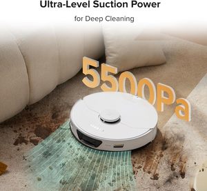 Robot Aspirateur Laveur <span class=keywords><strong>Roborock</strong></span> <span class=keywords><strong>S7</strong></span> <span class=keywords><strong>Max</strong></span> Ultra, Forte Aspiration 5500Pa, Version UE, Évitement d'Obstacles Reactive Tech, Séchage et Lavage Automatiques de la Serpillière - Product Image 2