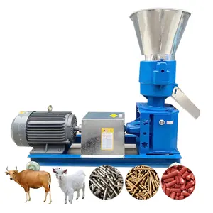 Nhà Máy ban đầu điện phẳng Die Mill 5 tấn thực phẩm động vật pelletizer Con lăn Sụp Đổ Thức ăn viên máy với chất lượng tốt