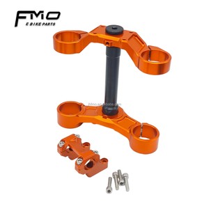 FMO Hyper Bee CNC Triple collier de fixation renforcé <span class=keywords><strong>KKE</strong></span> pour guidon à double épaule, avec logo personnalisé au laser, pièces de mise à niveau pour moto électrique - Product Image 6