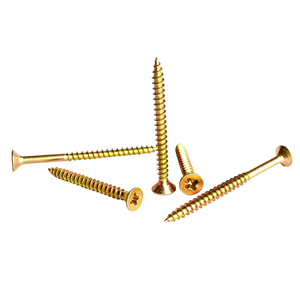 Vite <span class=keywords><strong>per</strong></span> Truciolato a Testa Svasata in Acciaio al Carbonio Zincato Giallo Metrico DIN7505 45mm 100mm - Product Image 1