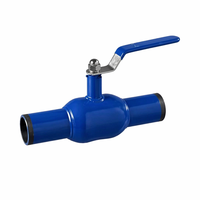 Válvula de Bola Totalmente Soldada Estándar GOST Q61F-PN16 DN15-300 PN16/25/40 de Acero Inoxidable para Tuberías de Agua, Mercado Ruso