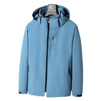 Veste de voyage zippée trois-en-un détachable deux pièces coupe-vent et imperméable pour homme et femme, idéale pour l'hiver et le streetwear