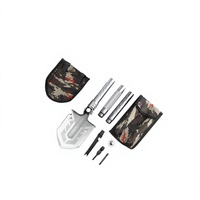 Pelle pliante en acier inoxydable, outil de survie pour le camping