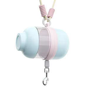 Laisse multifonctionnelle pour chien de 1,3 mètre avec bouteille d'<span class=keywords><strong>eau</strong></span> de 200 ml, sangle bandoulière, <span class=keywords><strong>porte</strong></span>-sac portable pour nourriture et déchets pour les voyages avec animaux de compagnie - Product Image 3