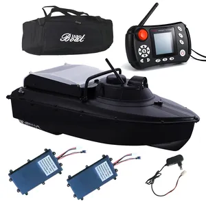 JABO2BG-7.4V10A*2+knapsack GPS bait boat Directional Fixed Distance 300 Auto baiting robot delivery Store 16 points
