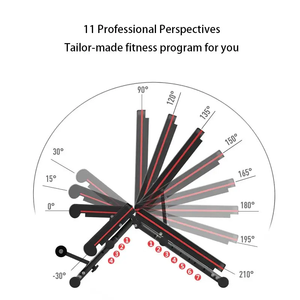 Banc de musculation pliable et réglable <span class=keywords><strong>Techsport</strong></span> en métal pour exercices de sit-up et d'haltères - Durable, écologique, de haute qualité, pour usage domestique - Product Image 3