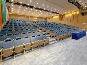 Chaise d'école moderne en acier pour auditorium, multifonctionnelle, pliable et empilable, pour salle de classe, conférence, escalier, <span class=keywords><strong>cinéma</strong></span> - Product Image 3