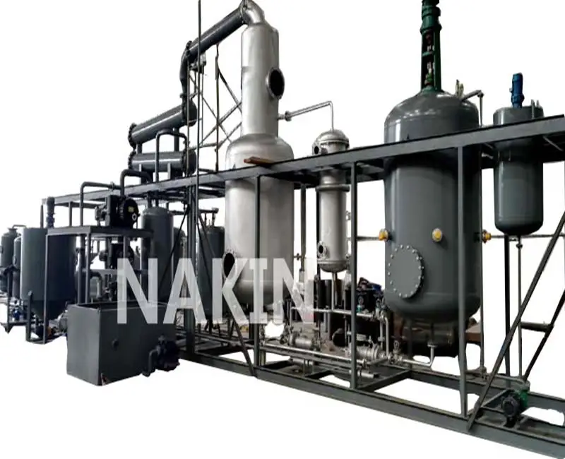 10 Tons Black Engine Oil Purification Distillation Plant Used Oil Recycling Machine Suppliers