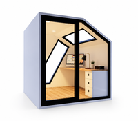 Module de bureau extérieur de luxe, maisonnette préfabriquée, studio modulaire de jardin, espace de travail portable, suite conteneur, villa