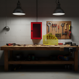 Placa de ventana de seguridad Ttake tipo cassette 375 x 200 x 600 mm para armarios de herramientas - Product Image 2