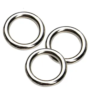 Closed Jump Rings O Ring Soldered Split Rings Metal Connector Loops for Chainmail DIY Jewelry Keychain Making