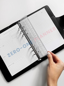 Règle de marque-page transparente personnalisée diviseur de reliure en plastique règle A5 marqueurs de page planificateur d'aujourd'hui détecteur de page règle à 6 anneaux refiler - Product Image 5