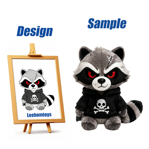Muñeco de peluche de <span class=keywords><strong>lobo</strong></span> super suave gris aterrador con cicatrices cosidas, ojos rojos, colmillos, <span class=keywords><strong>camisa</strong></span> a cuadros rasgada y jeans rasgados para Halloween - Product Image 4