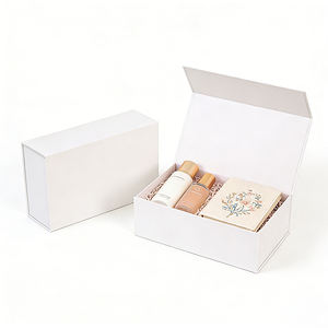 Boîte à courrier pliante blanche personnalisée en carton ondulé pour parfums et cosmétiques, emballage magnétique, boîtes cadeaux - Product Image 6