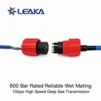 Connecteurs Ethernet sous-marins compatibles SubConn 8 broches, prises et fiches de traversée étanches pour systèmes marins ROV, AUV, ROTV