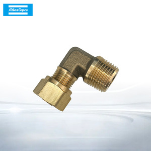 ข้อต่อท่อทองเหลือง Atlas Copco ข้องอ 90 องศา สำหรับอะไหล่เครื่องอัดอากาศ - Product Image 1