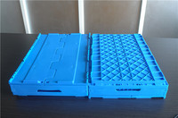 Caisse pliable en plastique PP creux recyclable et pratique, empilable facilement, design perforé pour le stockage logistique