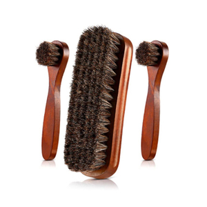 <span class=keywords><strong>Brosse</strong></span> de cheval en bois pour le nettoyage et le polissage des chaussures de voiture, pour sièges en cuir, 1 pièce, meilleures ventes - Product Image 1