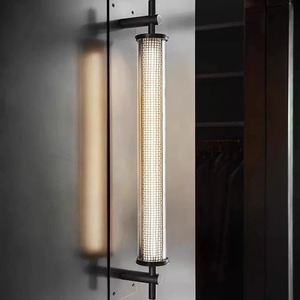 โคมไฟติดผนังสไตล์เรโทรอินดัสเทรียล ดีไซน์เนอร์ ผลิตจากโลหะสีดำด้าน สำหรับโรงแรม สำนักงาน ทางเดิน ห้องนั่งเล่น-ผนังตกแต่ง - Product Image 2