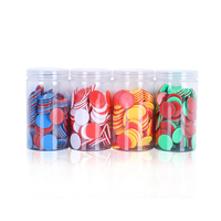 Jetons de poker et fiches en plastique vierges de 30 mm sans dénomination, personnalisables avec logos et emblèmes pour usage éducatif